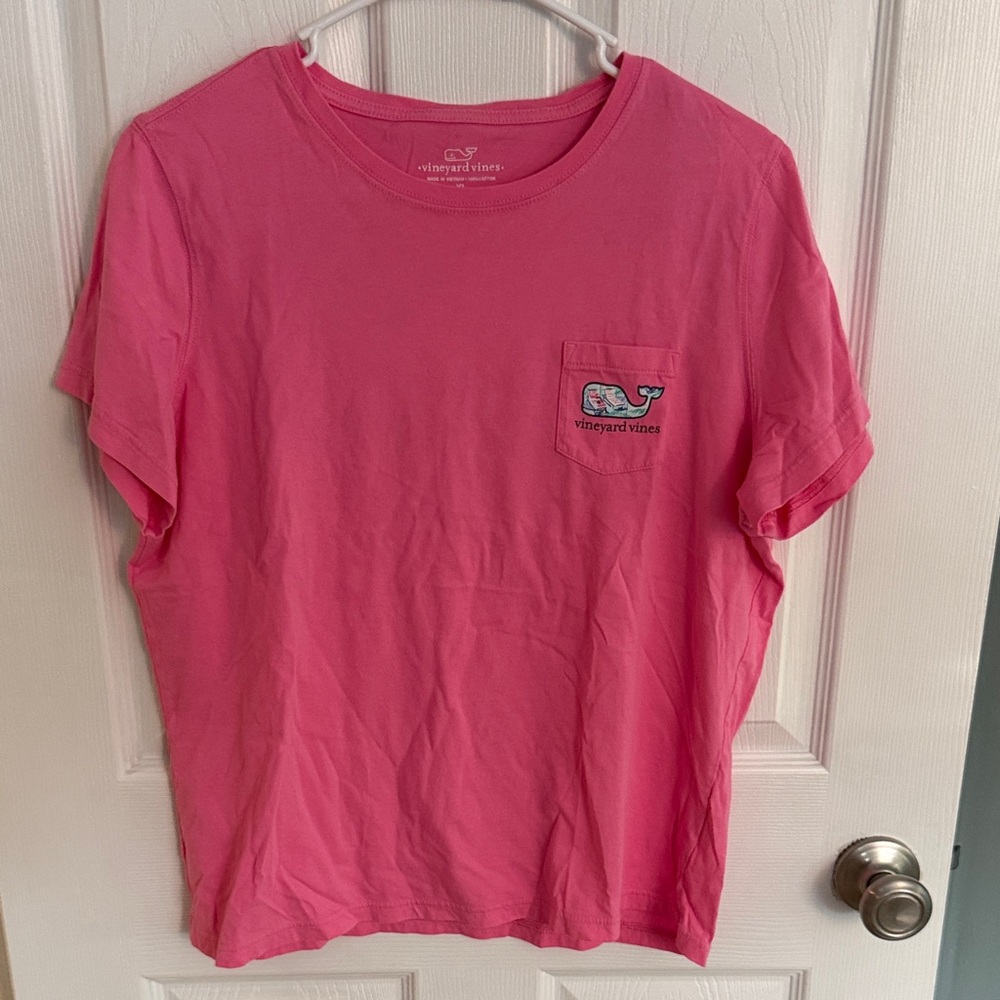 Vineyard Vines Kids Bright Pink Short Sleeve Tee
